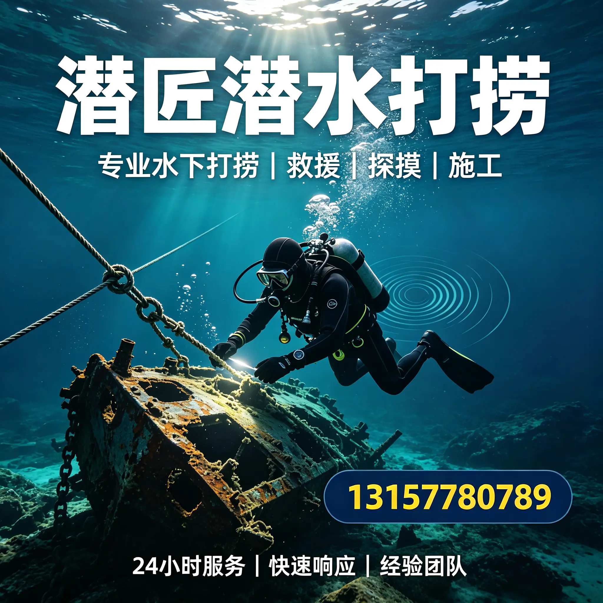 揭东水下打捞作业服务产品